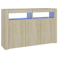 Thumbnail for Sideboard mit LED-Leuchten Sonoma-Eiche 115,5x30x75 cm