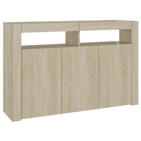 Thumbnail for Sideboard mit LED-Leuchten Sonoma-Eiche 115,5x30x75 cm