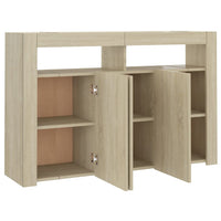 Thumbnail for Sideboard mit LED-Leuchten Sonoma-Eiche 115,5x30x75 cm