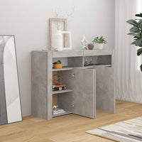 Thumbnail for Sideboard mit LED-Leuchten Betongrau 115,5x30x75 cm