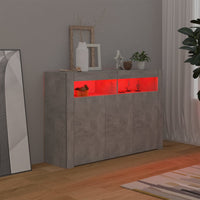 Thumbnail for Sideboard mit LED-Leuchten Betongrau 115,5x30x75 cm