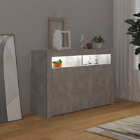 Thumbnail for Sideboard mit LED-Leuchten Betongrau 115,5x30x75 cm