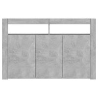 Thumbnail for Sideboard mit LED-Leuchten Betongrau 115,5x30x75 cm