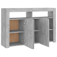 Thumbnail for Sideboard mit LED-Leuchten Betongrau 115,5x30x75 cm