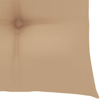Thumbnail for Gartenstühle mit Beige Kissen 4 Stk. Massivholz Teak