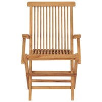 Thumbnail for Gartenstühle mit Beige Kissen 4 Stk. Massivholz Teak