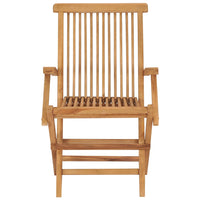Thumbnail for Gartenstühle mit Hellgrünen Kissen 4 Stk. Massivholz Teak