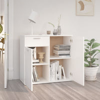 Thumbnail for Sideboard Weiß 80x36x75 cm Holzwerkstoff