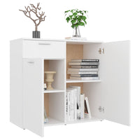Thumbnail for Sideboard Weiß 80x36x75 cm Holzwerkstoff