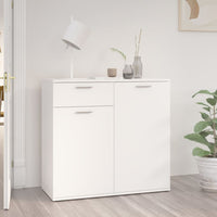 Thumbnail for Sideboard Weiß 80x36x75 cm Holzwerkstoff