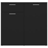 Thumbnail for Sideboard Schwarz 80x36x75 cm Holzwerkstoff