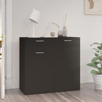 Thumbnail for Sideboard Schwarz 80x36x75 cm Holzwerkstoff
