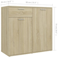 Thumbnail for Sideboard Sonoma-Eiche 80x36x75 cm Holzwerkstoff