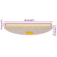 Thumbnail for Treppenmatten Selbstklebend Sisal-Optik 15 Stk. 56x17x3 cm Rot