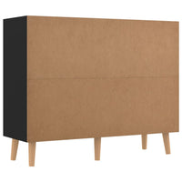 Thumbnail for Sideboard Schwarz 90x30x72 cm Holzwerkstoff