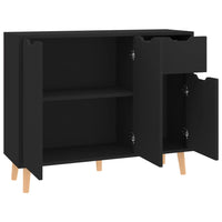 Thumbnail for Sideboard Schwarz 90x30x72 cm Holzwerkstoff