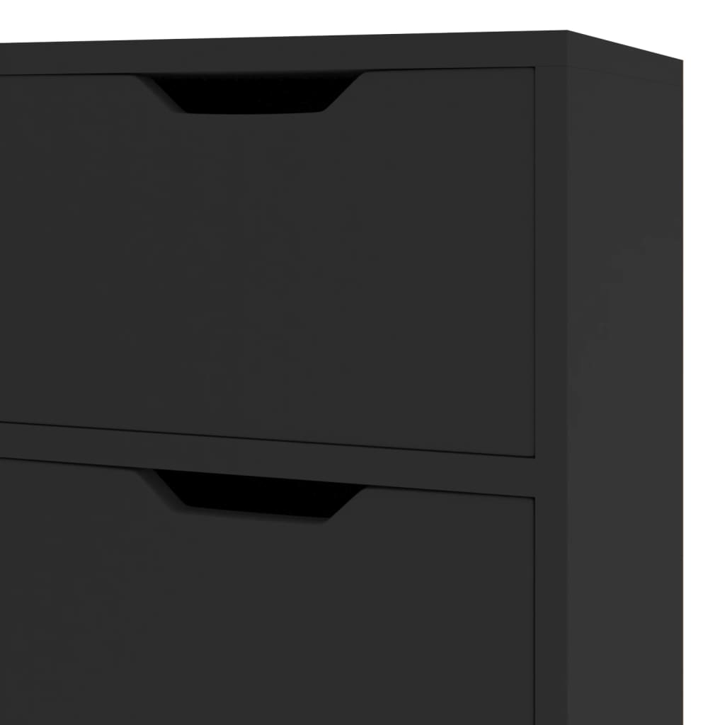 Sideboard Schwarz 90x30x72 cm Holzwerkstoff