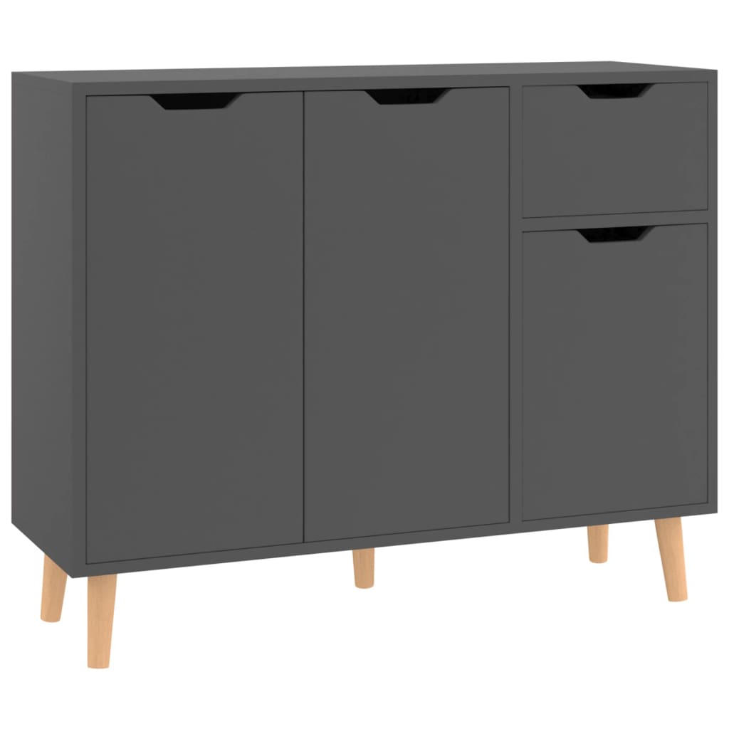 Sideboard Grau 90x30x72 cm Holzwerkstoff