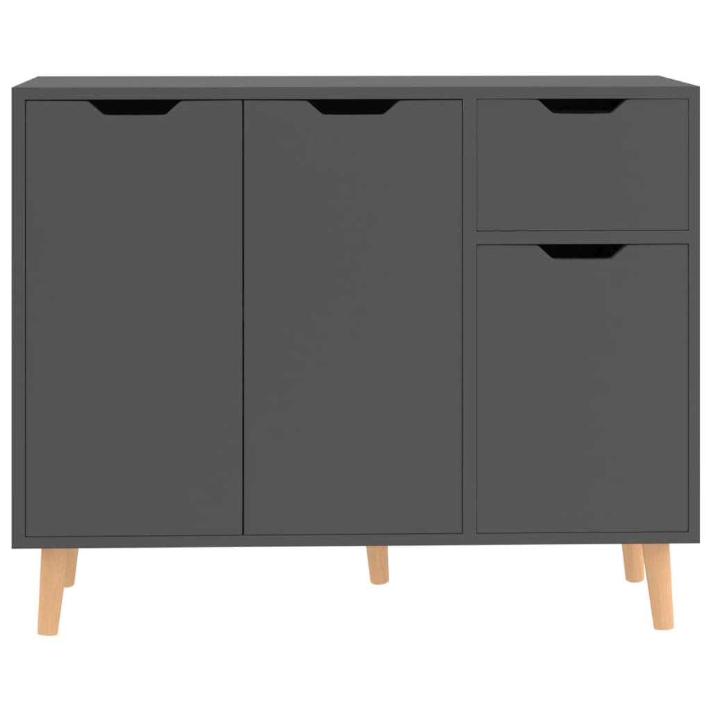 Sideboard Grau 90x30x72 cm Holzwerkstoff
