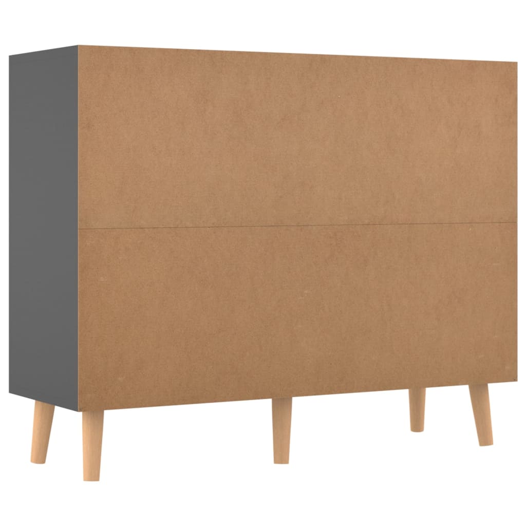 Sideboard Grau 90x30x72 cm Holzwerkstoff