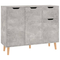 Thumbnail for Sideboard Betongrau 90x30x72 cm Holzwerkstoff