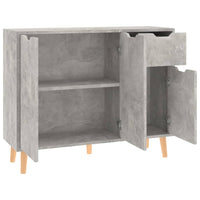 Thumbnail for Sideboard Betongrau 90x30x72 cm Holzwerkstoff