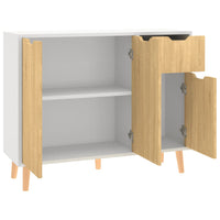 Thumbnail for Sideboard Weiß und Sonoma-Eiche 90x30x72 cm Holzwerkstoff