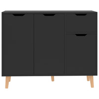 Thumbnail for Sideboard Hochglanz-Schwarz 90x30x72 cm Holzwerkstoff