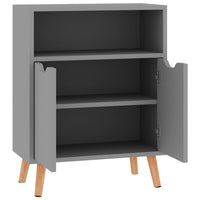 Thumbnail for Sideboard Grau 60x30x72 cm Holzwerkstoff