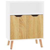 Thumbnail for Sideboard Weiß und Sonoma-Eiche 60x30x72 cm Holzwerkstoff