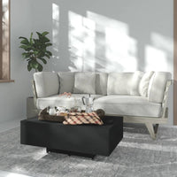 Thumbnail for Couchtisch Schwarz 85x55x31 cm Holzwerkstoff
