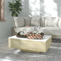 Thumbnail for Couchtisch Weiß Sonoma-Eiche 85x55x31 cm Holzwerkstoff