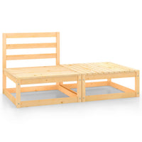 Thumbnail for 2-tlg. Garten-Lounge-Set Massivholz Kiefer