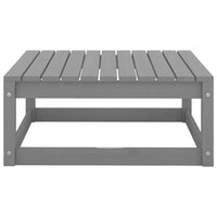 Thumbnail for 2-tlg. Garten-Lounge-Set Grau Kiefer Massivholz