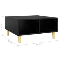 Thumbnail for Couchtisch Schwarz 60x60x30 cm Holzwerkstoff