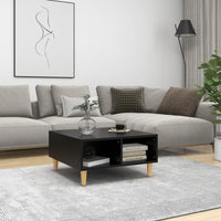 Thumbnail for Couchtisch Schwarz 60x60x30 cm Holzwerkstoff