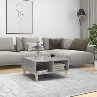 Thumbnail for Couchtisch Betongrau 60x60x30 cm Holzwerkstoff