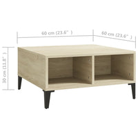 Thumbnail for Couchtisch Sonoma-Eiche 60x60x30 cm Holzwerkstoff