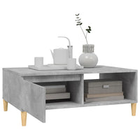 Thumbnail for Couchtisch Betongrau 90x60x35 cm Holzwerkstoff