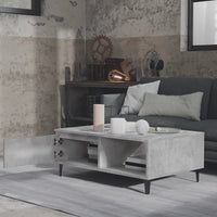 Thumbnail for Couchtisch Betongrau 90x60x35 cm Holzwerkstoff
