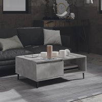 Thumbnail for Couchtisch Betongrau 90x60x35 cm Holzwerkstoff