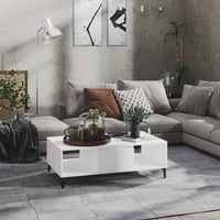 Thumbnail for Couchtisch Weiß 103,5x60x35 cm Holzwerkstoff