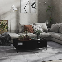 Thumbnail for Couchtisch Schwarz 103,5x60x35 cm Holzwerkstoff
