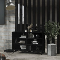 Thumbnail for Sideboard Schwarz 103,5x35x70 cm Holzwerkstoff