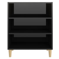 Thumbnail for Sideboard Hochglanz-Schwarz 57x35x70 cm Holzwerkstoff