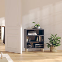 Thumbnail for Sideboard Hochglanz-Grau 57x35x70 cm Holzwerkstoff