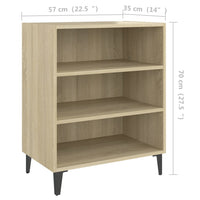 Thumbnail for Sideboard Sonoma-Eiche 57x35x70 cm Holzwerkstoff