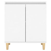 Thumbnail for Sideboard mit Massivholz-Beinen Weiß 60x35x70 cm Holzwerkstoff