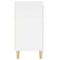 Thumbnail for Sideboard mit Massivholz-Beinen Weiß 60x35x70 cm Holzwerkstoff