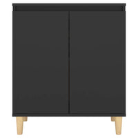 Thumbnail for Sideboard mit Massivholz-Beinen Schwarz 60x35x70 cm